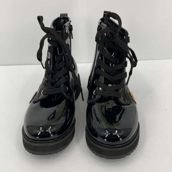 Steve Madden JKudos patent combat boots crystal limited edition butterfly girl 4 - Picture 4 of 6